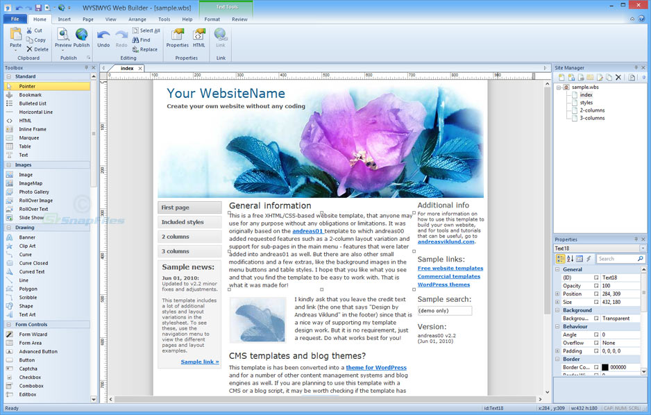 WYSIWYG Web Builder Crack 17.4.4 + License Key Free Download 2022
